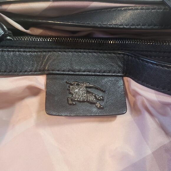 Burberry [Authentic] Pink Nova Check Nylon & Leather XL Shopper Tote Bag w/ COA - Picture 5 of 15